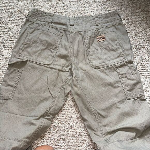 Mens Gravel Gear Ripstop cargo pants 36x32 khaki EUC - Picture 4 of 4